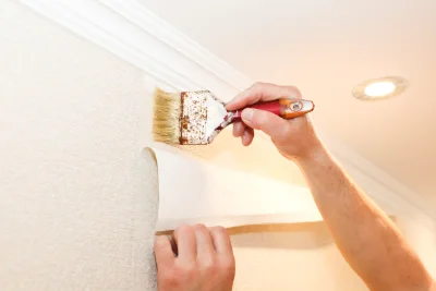 Pose de papier peint à Uttenhoffen — revêtements muraux et toiles de verre
